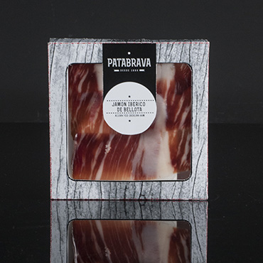 Jamón ibérico de bellota cortado