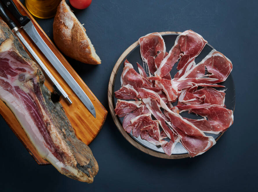 Plato jamón