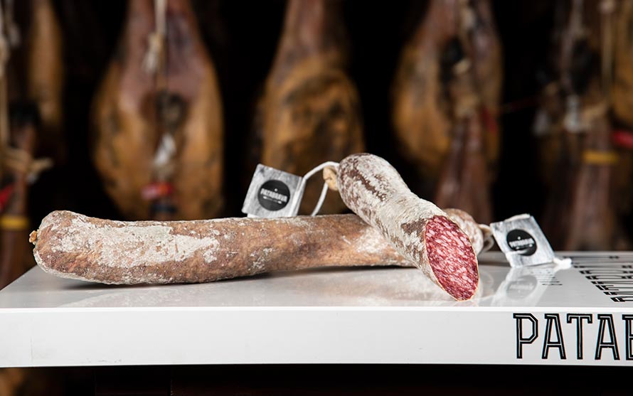 Salchichón de bellota ibérico de Patabrava